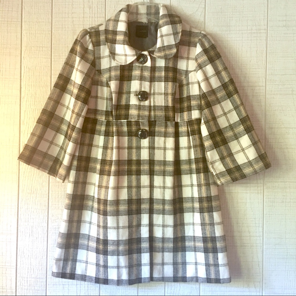 {My Michelle} Tweed Winter Wool Blend Coat Jacket